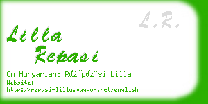 lilla repasi business card